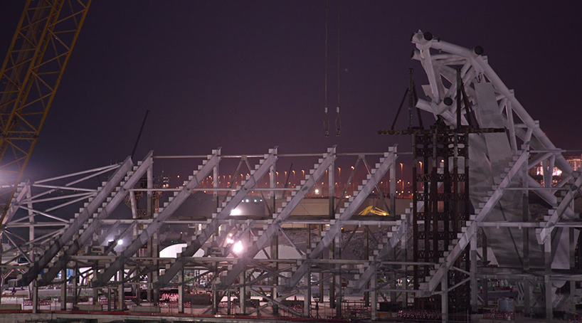 zaha hadid-designed 'al wakrah stadium' takes shape in qatar