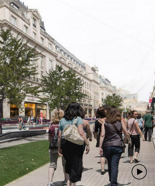 zaha hadid architects proposes walkway network pedestrianizing london