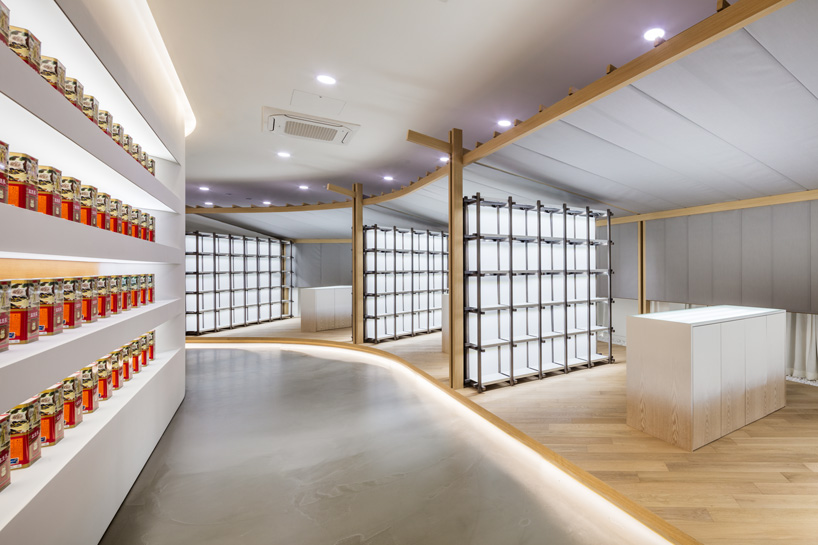 ginseng showroom reinterprets traditional cultivating structure