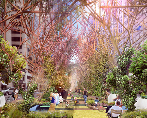 GAD + chelsea atelier's park proposal adapts to new york's urban setting