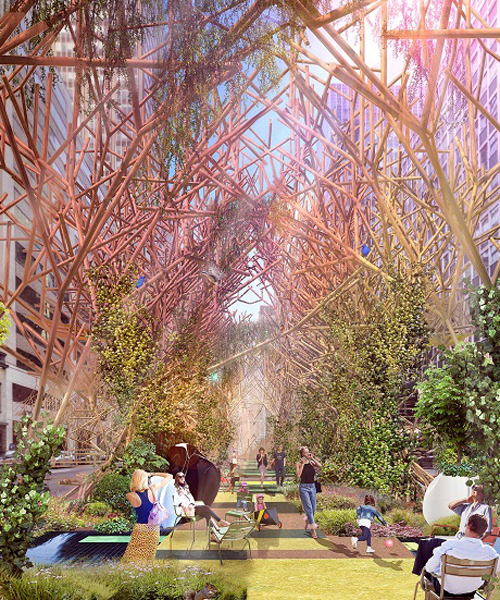 GAD + chelsea atelier's park proposal adapts to new york's urban setting