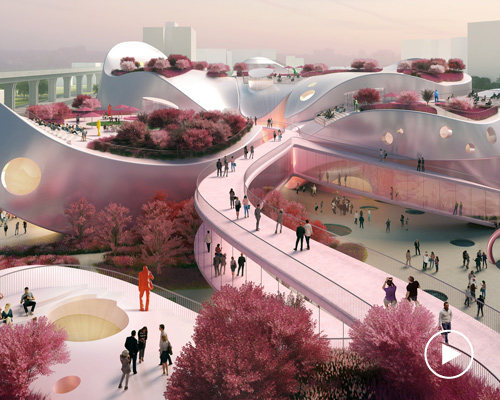 MVRDV presents pink-tinged proposal for taoyuan museum of art in taiwan