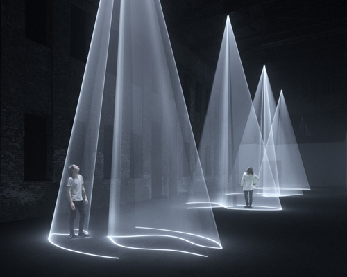 anthony mccall's 'solid light works' lie between sculpture, cinema, and drawing