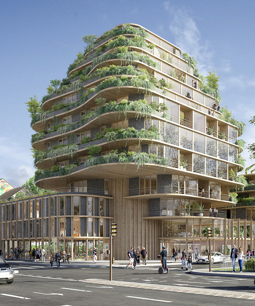crespy & aumont architectes and WY-TO's tree-like structure blends city and nature