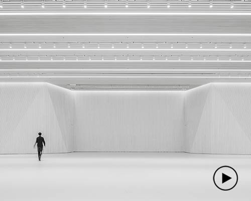 architecture school transforms old museum into a multifunctional futuristic space in beijing