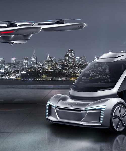 AUDI, italdesign + airbus unveil 'pop.up next', a self-driving car + passenger drone concept