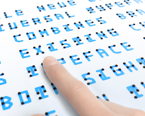 braille neue typeface by kosuke takahashi wins one for information-equality