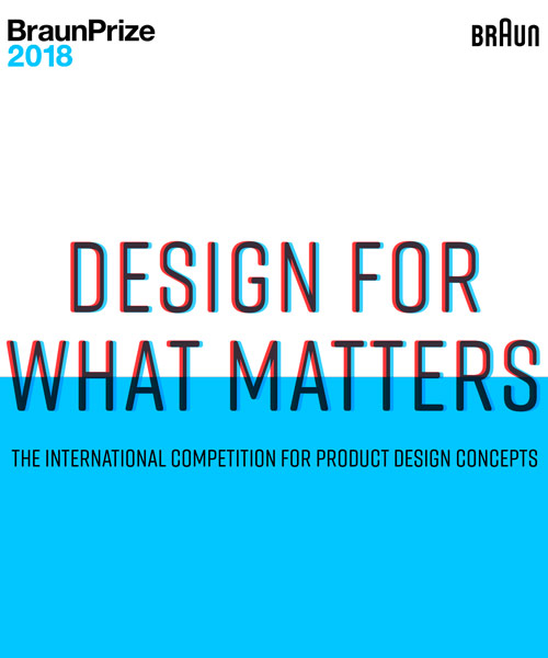 design for what matters - entries open for the braun prize 2018