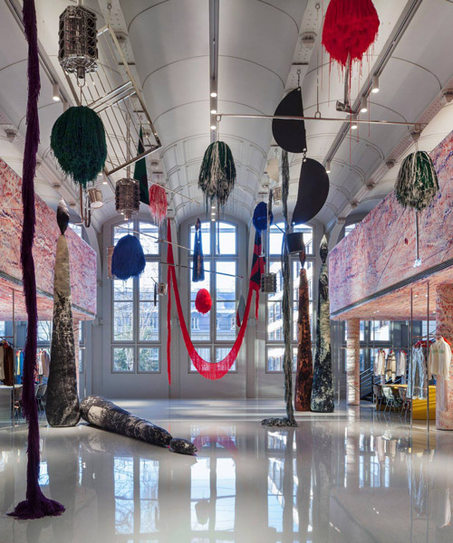 raf simons X sterling ruby: calvin klein 205W39NYC opens paris headquarters