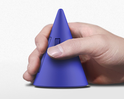 this cone shaped computer mouse by inyeop baek is no joke