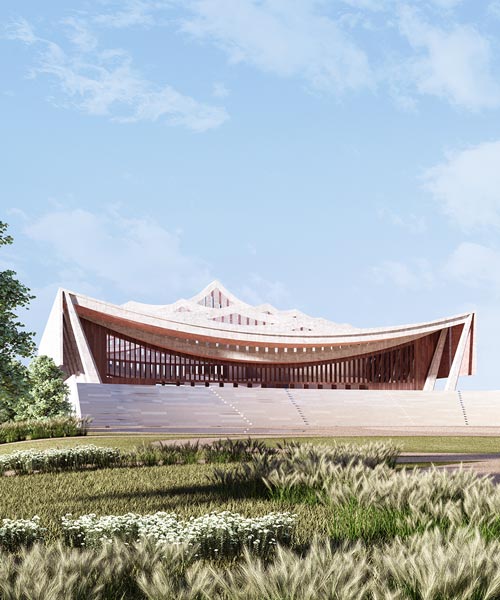 david adjaye presents plans for ghana's new national cathedral in accra