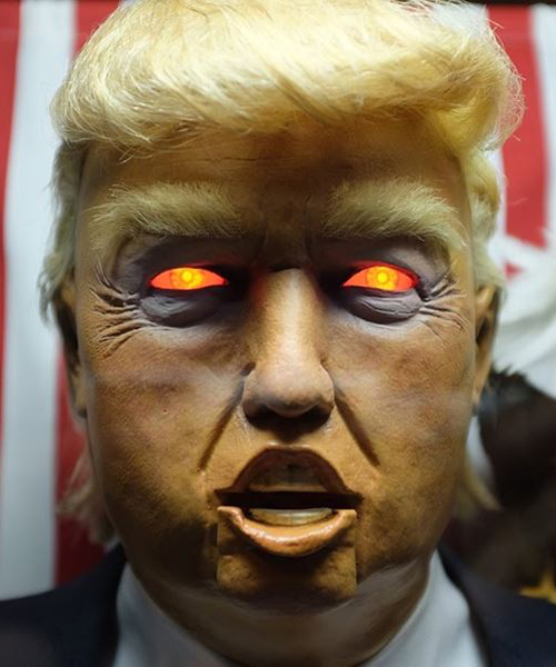 all-seeing trump tells your misfortunes at the design museum in london