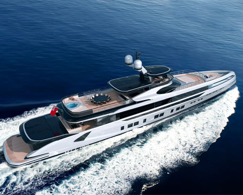 dynamiq GTT 165 superyacht floats swiftly but smoothly on underwater foils