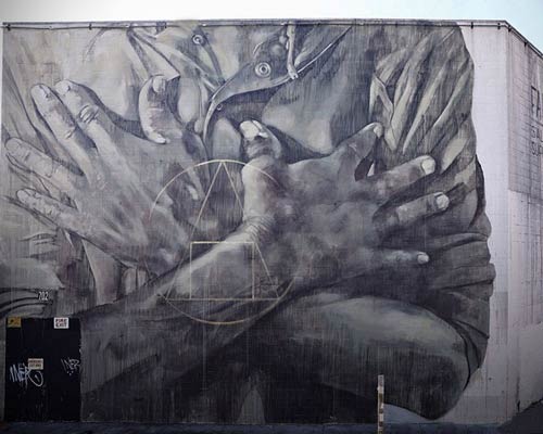 faith XLVII's 'salus populi suprema lex esto' mural urges society to support homeless in LA