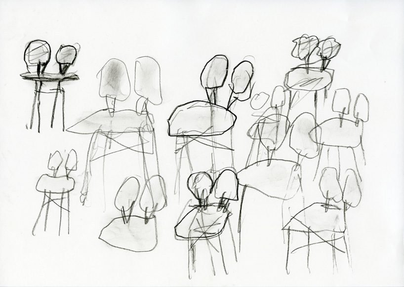 michele de lucchi designs filla chair with split leaf-like backrest for very wood