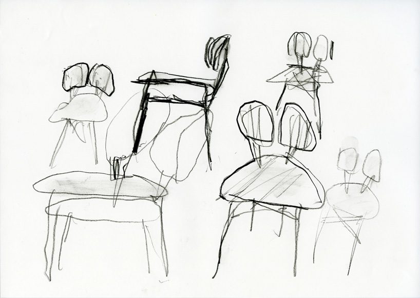 michele de lucchi designs filla chair with split leaf-like backrest for very wood