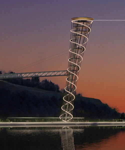 fuksas wins competition to build spiraling 'capo grande tower' in slovenia