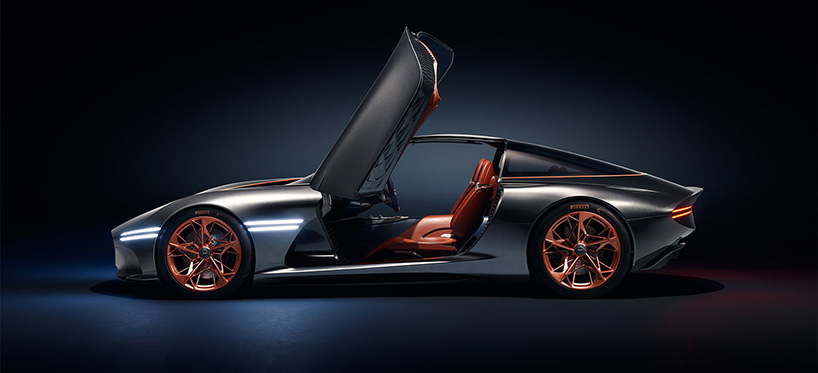 the genesis essentia concept car shows the pulsing electric power within