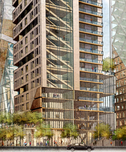 hickok cole architects demonstrates the viability of mass timber high-rise in the US