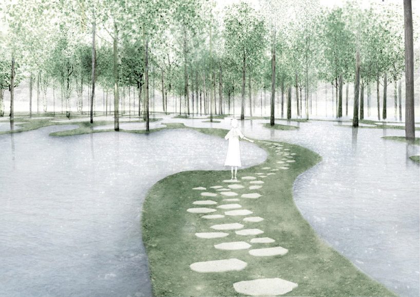 junya ishigami's art biotop project of a water garden in tochigi, japan