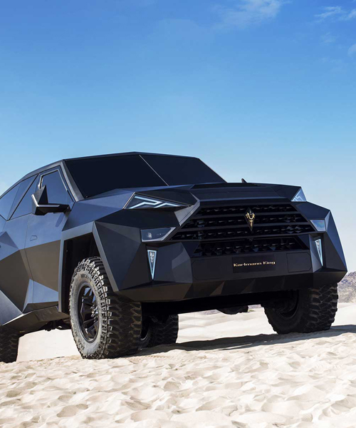 karlmann king gets tough with the ground stealth fighter armored SUV