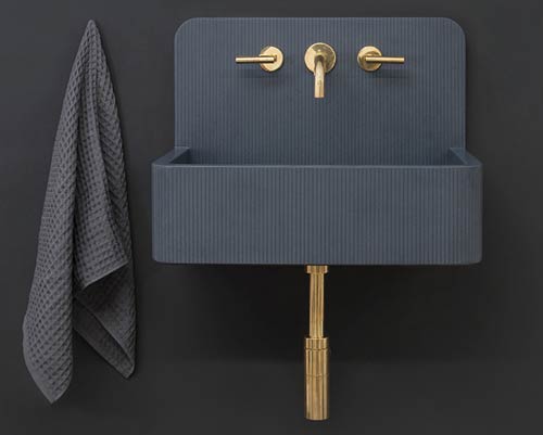 kast launches new 'kast canvas' series of patterned concrete basins