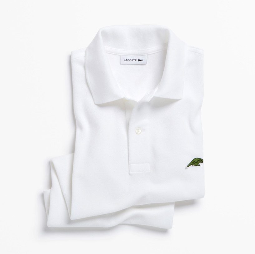 lacoste logo in aid of 10 endangered animals for save our species