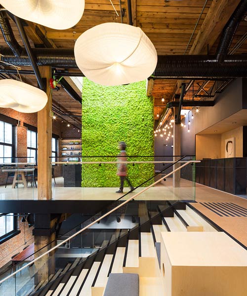 leckie studio repurposes a warehouse into slack's vancouver HQ with no private offices