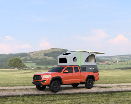 leentu ultra lightweight pop-up camper features aerodynamic design