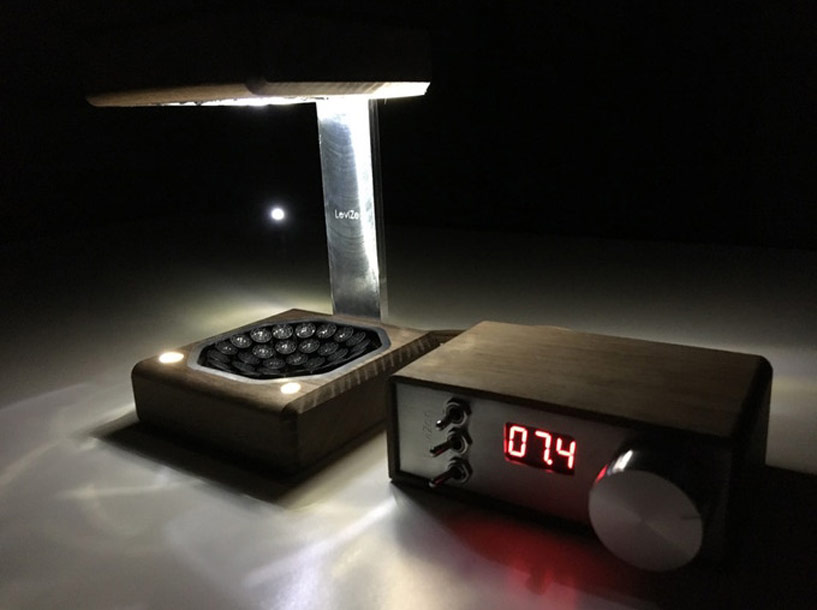 leviZen uses silent, high frequency sound waves to levitate water and light