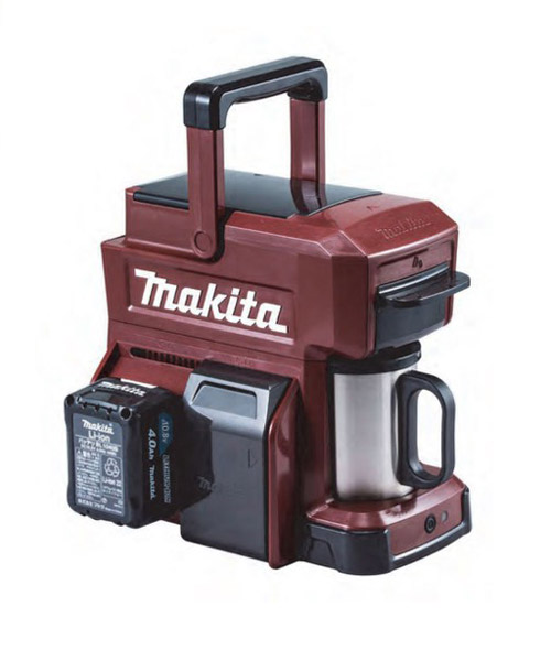 rugged coffee maker runs off power tool batteries for the perfect construction worker brew