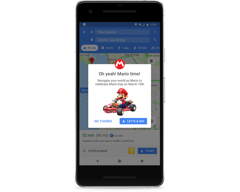 mario kart invades google maps this week and here's how you can play