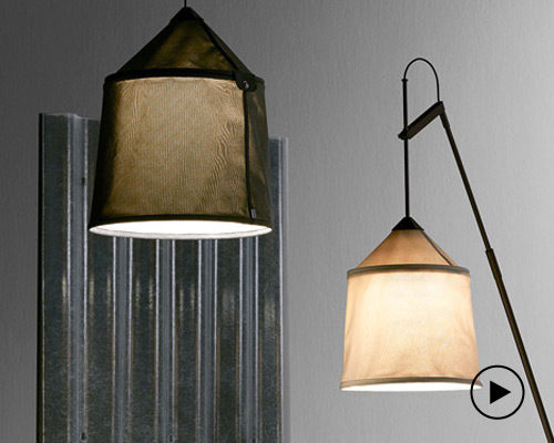 joan gaspar forms flexible, fabric lighting collection for marset