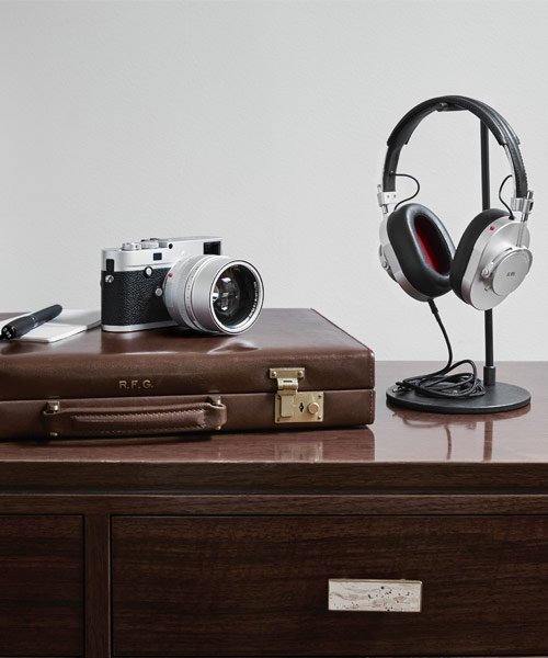 leica and master & dynamic collaborate with silver edition headphones