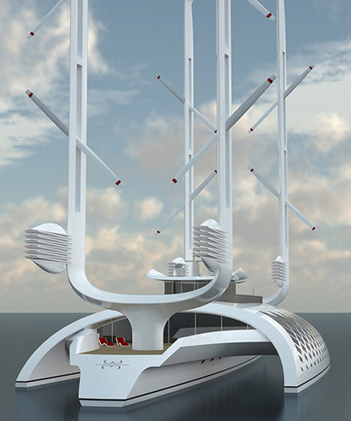 mathis ruhl designs a self-sufficient vessel that runs on wind power