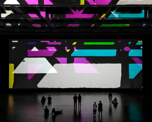 olafur eliasson's reality projector turns former LA theater into an abstract, 3-dimensional film