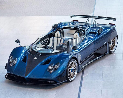 the pagani zonda HP barchetta is a 20 million euro series supercar