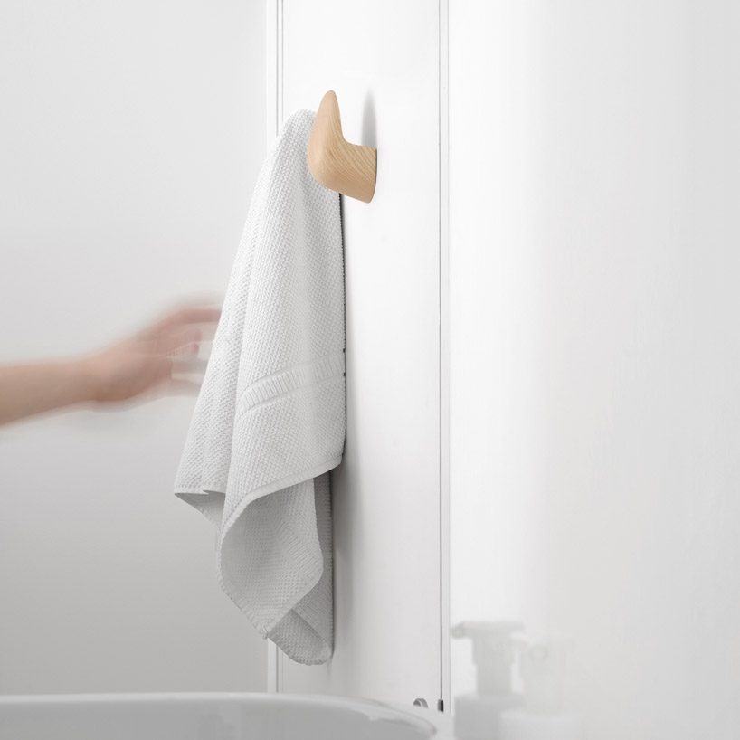 industrial facility presents organically sculptural palmo hooks for mattiazzi