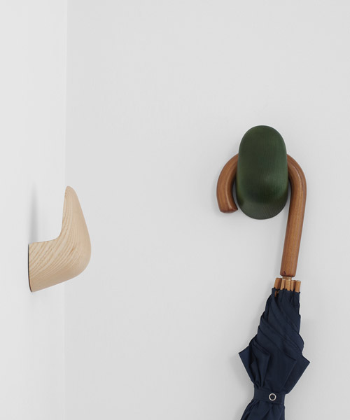 industrial facility presents organically sculptural palmo hooks for mattiazzi
