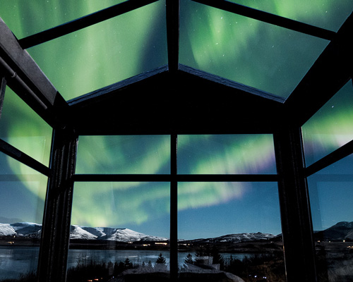 see nature's ultimate light show from your bedroom window