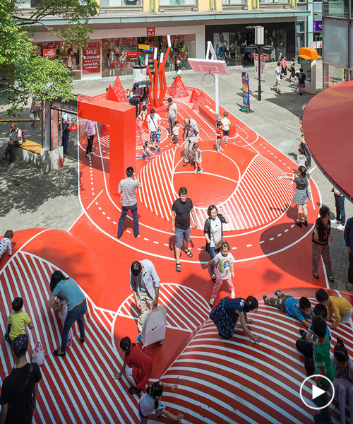red planet, an unconventional playground by 100architects in a shopping center in shanghai