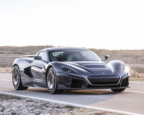 rimac c_two self driving electric hypercar uses facial recognition to start