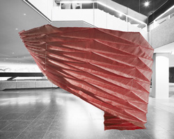 studio samira boon's 3D textile structures translate origami into digital weaving