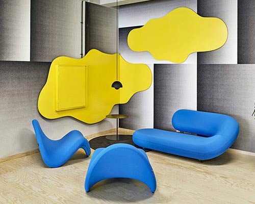 unusual volume: studiospass creates a colorful sculptural garden for CIC rotterdam offices