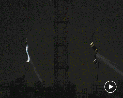 urban disco: studio bureau turns the biggest construction site in netherlands into an art event