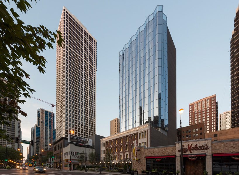 goettsch partners + TAL studio team up to design glass-covered viceroy hotel in chicago