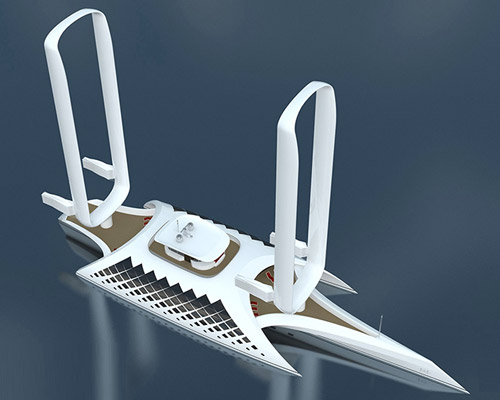 mathis ruhl designs a self-sufficient vessel that runs on wind power