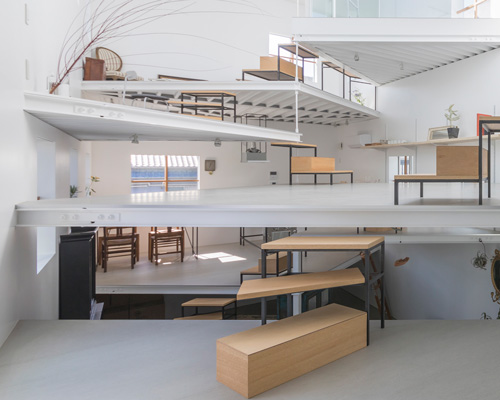 tato architects has designed an unorthodox living arrangement in japan