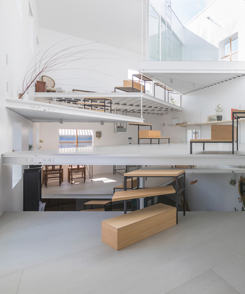 tato architects has designed an unorthodox living arrangement in japan