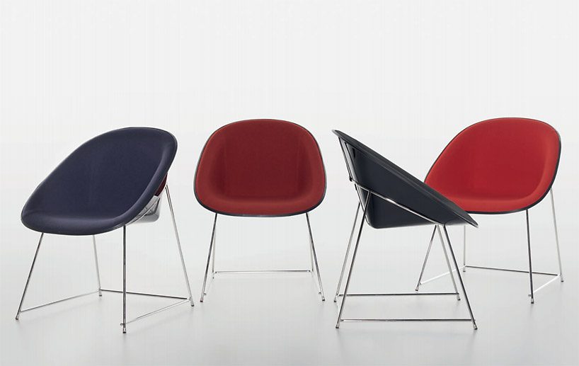 konstantin grcic's CUP chair for plank draws from the design of plastic shell suitcases